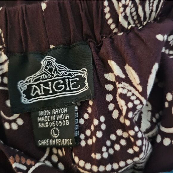 Angie capris women's large multicolored pre-owned - Picture 5 of 5